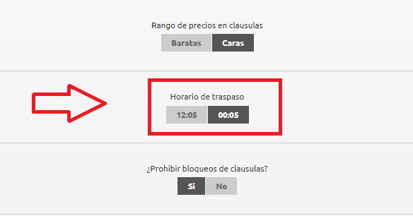 hora cláusulas